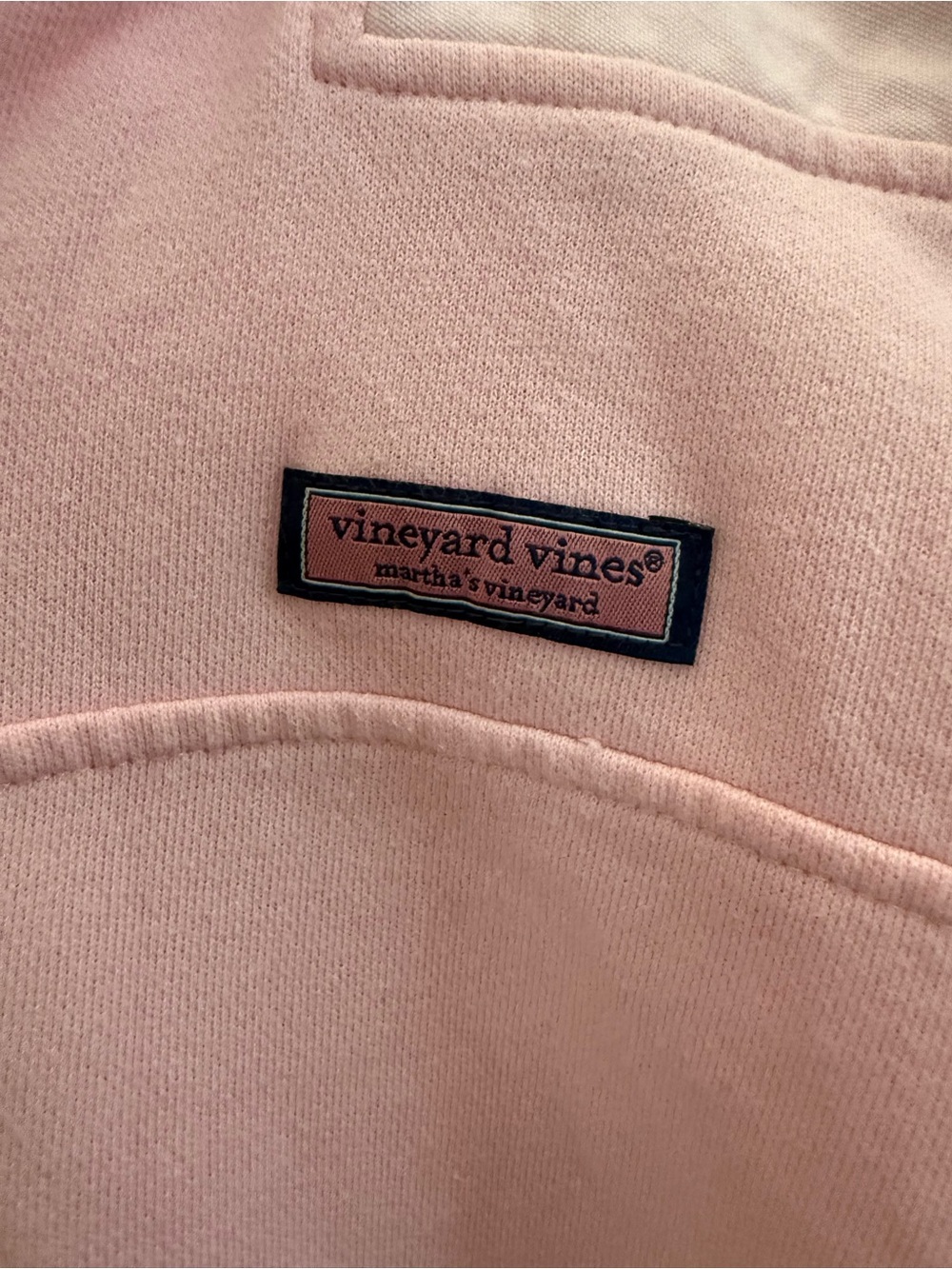 Vineyard Vines Light Pink Quarter-Zip Pullover - Picture 2 of 6